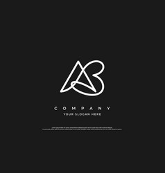 Luxury Letter Ab Logo Design Template