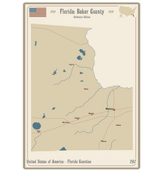 Map Of Baker County In Florida