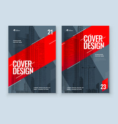 Red Brochure Design A4 Cover Template