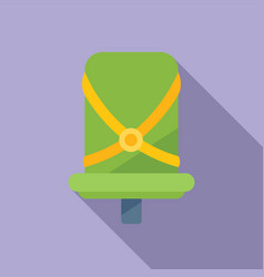 Baby Bike Seat Icon Flat Family Kid