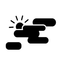 Graphic Partly Cloudy Icon