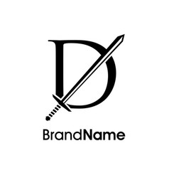 Luxury Initial D Sword Logo