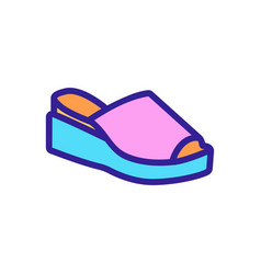 Wedge Shoe Icon Outline