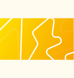 Abstract Yellow Background With Fluid Shapes