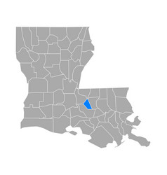 Map West Baton Rouge In Louisiana