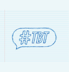 Tbt Hashtag Thursday Throwback Symbol Sketch Icon