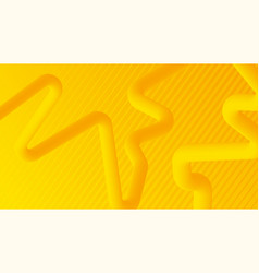 Abstract Yellow Background With Fluid Shapes