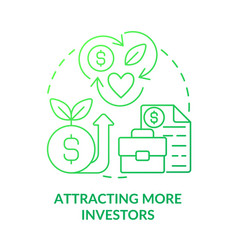 Attracting More Investors Green Gradient Concept