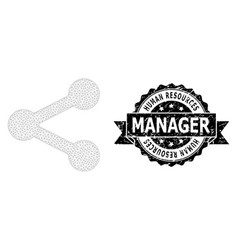 Scratched Human Resources Manager Ribbon Seal