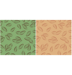 Seamless Pattern Of Almonds