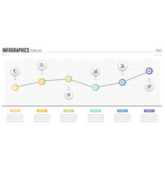 Line Chart Or Diagram Infographic For Business