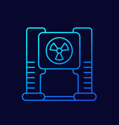 X-ray Machine And Radiology Line Icon