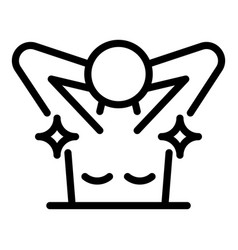 Clean Armpits Icon Outline Style