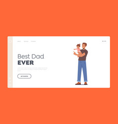 Father On Maternity Leave Landing Page Template