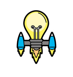 Bulb With Thrusters To Creative Idea