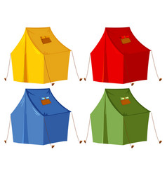 Camping Tent In Different Colour Set