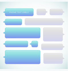 Gradient Phone Text Bubble Set