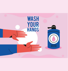 Wash Your Hands Lettering