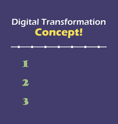 Writing Note Digital Transformation Concept