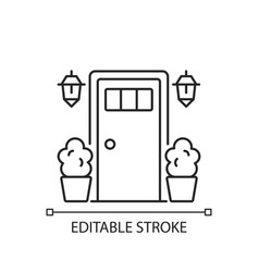 Entry Doors Linear Icon