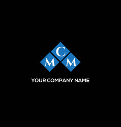 Mcm Letter Logo Design On Black Background