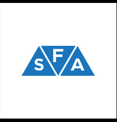 Fsa Triangle Shape Logo Design On White