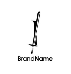 Luxury Initial I Sword Logo