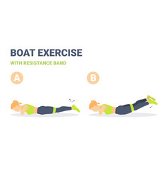 Back Boat With Resistance Band Exercise Guidance