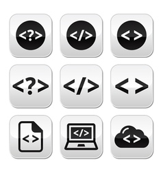 Code sign icon programming language symbol symbols