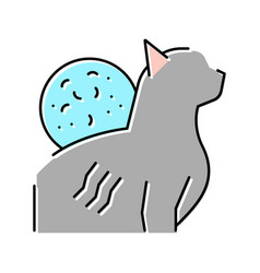 Cat Scratch Disease Color Icon