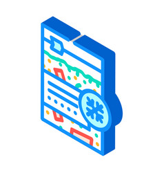 Frozen Vegetables Isometric Icon