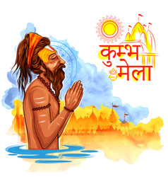 Sadhu Saint Of India For Grand Festival And Hindi