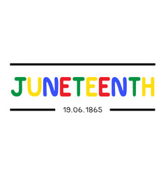 Caption Four Color For Juneteenth