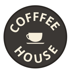 Circle Coffee House Board Icon Cartoon