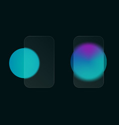 Glassmorphism Effect With Glass And Color Circle