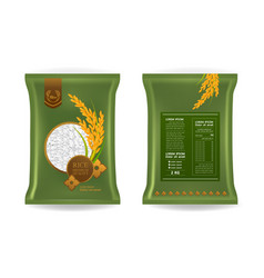 Premium Rice Product Package Mockup