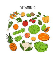 Vitamin C Ascorbic Acid Groups Of Healthy