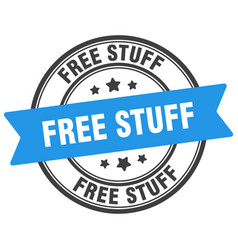 Free Stuff Stamp Label On Transparent