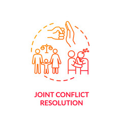 Joint Conflict Resolution Concept Icon