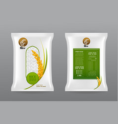 Premium Rice Product Package Mockup