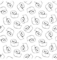 Toilet Paper Rolls Seamless Pattern