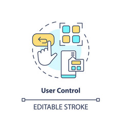 User Control And Freedom Concept Icon