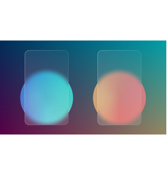 Glassmorphism Effect With Glass And Color Circle