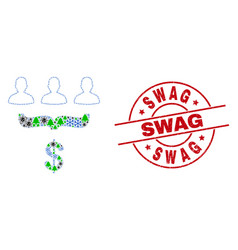 Swag Textured Watermark And Customer Sales Funnel