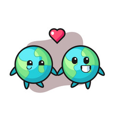 Earth Couple Cartoon Fall In Love