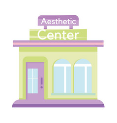 Isolated Flat Aesthetic Center Building Icon