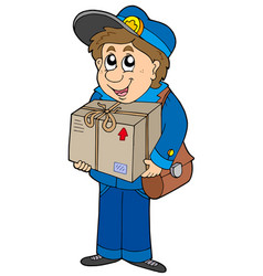 Mailman Delivering Box