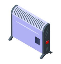 Power Radiator Icon Isometric Room Energy