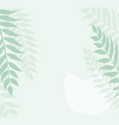 Soft Green Leaves Tropical Background