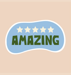 Amazing - Sticker Design